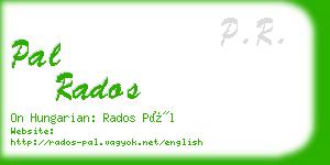 pal rados business card